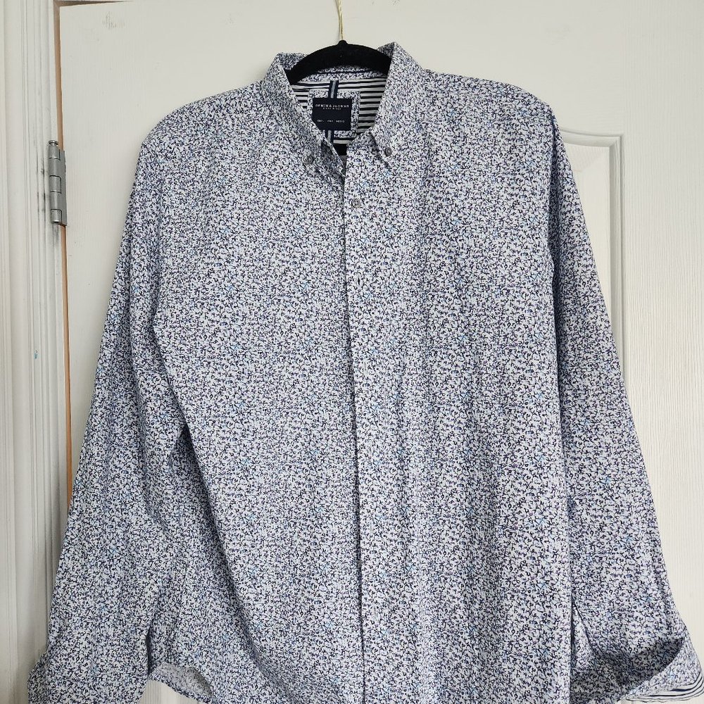 Demin & Flower Ricky Singh Long Button Down L